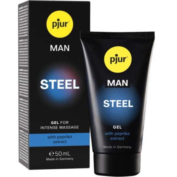 Συσκευασία 50 ml της γέλης μασάζ Pjur Man Steel