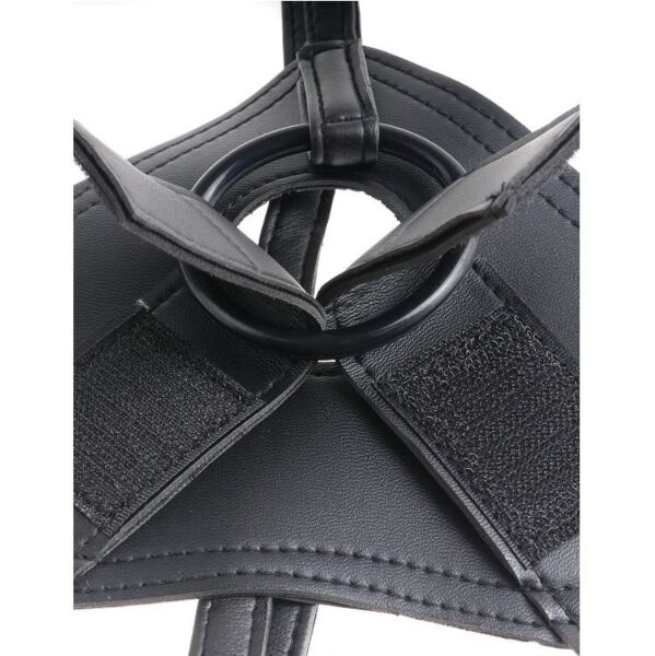 Ζώνη strap-on με ρεαλιστικό ντίλντο King Cock Strap-On Harness, με βάση βεντούζα