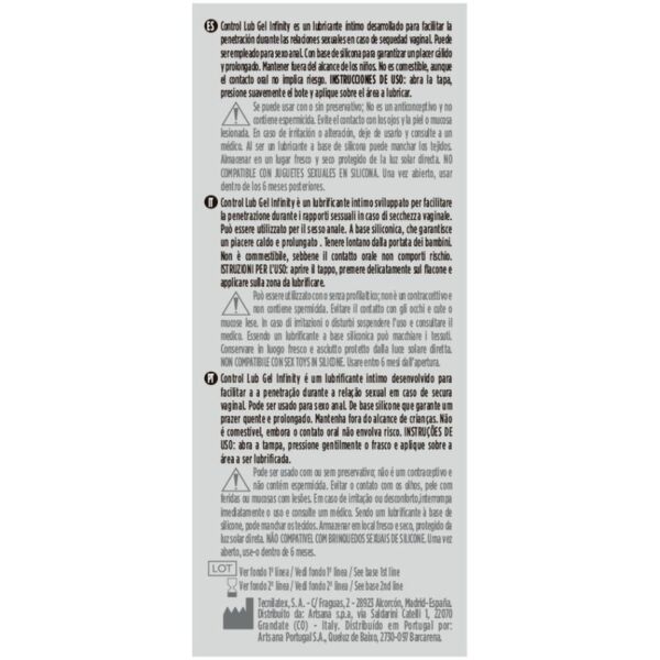 Λιπαντικό Control Lub Gel Infinity 75 ml