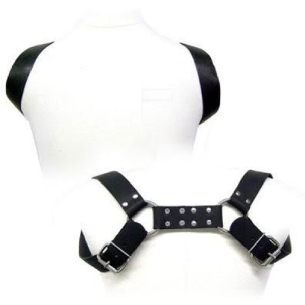 Ανδρικό harness Leather Body Holster με ιμάντες στους ώμους
