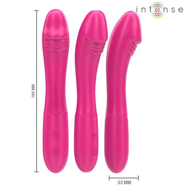 Ροζ δονητής Intense Belinda 19 cm με εύκαμπτο κορμό