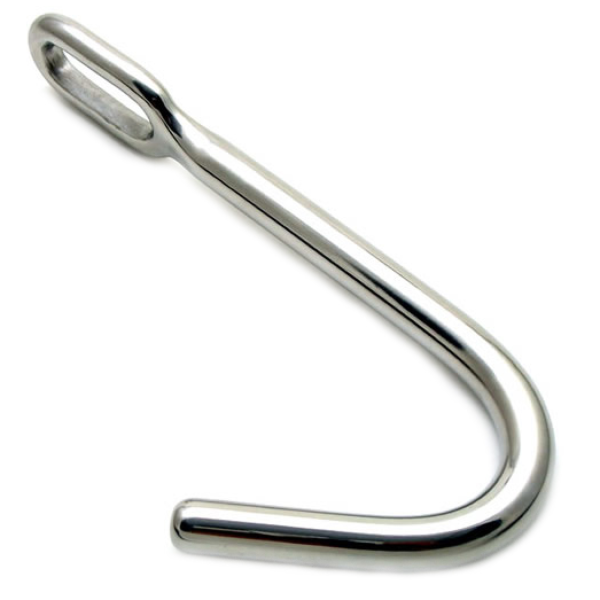 Πρωκτικός γάντζος Metal Hard Anal Bondage Hook, με τον κρίκο στο ευθύ τμήμα του