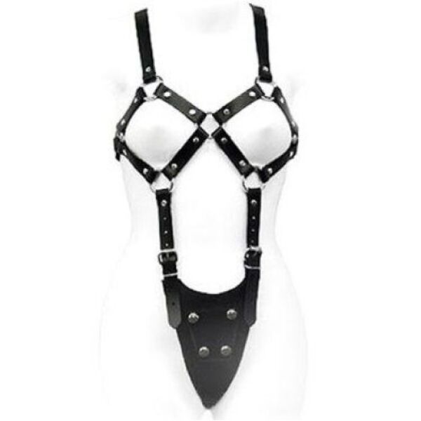 Harness σώματος για γυναίκα Leather Body, δερμάτινο