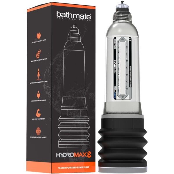 Διάφανη αντλία πέους Bathmate HydroMax 8
