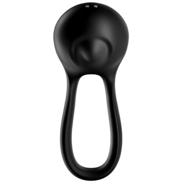 Δονούμενο δαχτυλίδι πέους Satisfyer Majestic Duo σε μαύρο χρώμα