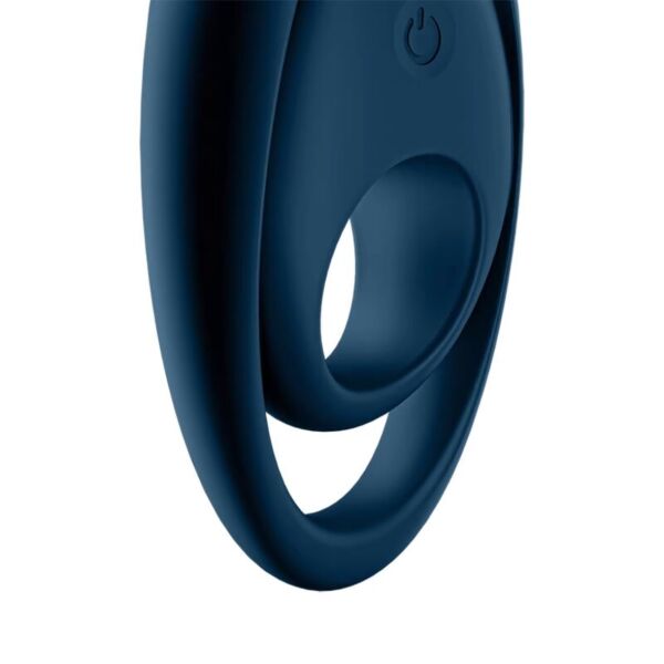 Δονούμενο δαχτυλίδι Satisfyer Glorious Duo σε σκούρο μπλε