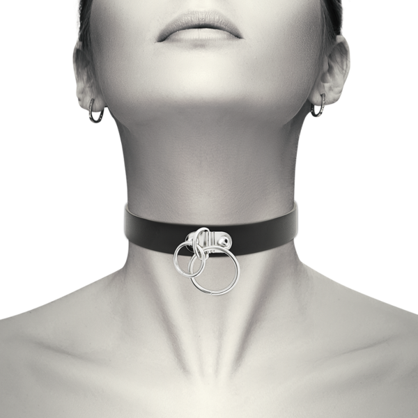 Μαύρο κολάρο choker Coquette Chic Desire, με τα κουμπώματα ρύθμισης