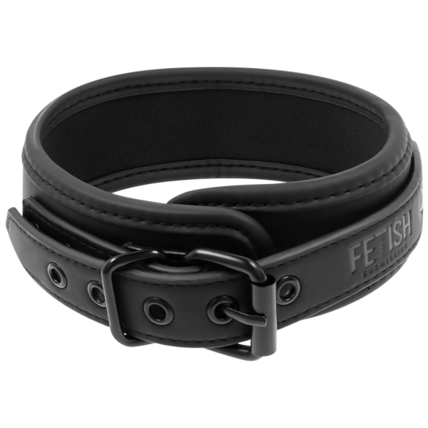 Κολάρο Fetish Submissive Chain Necklace με τη μεταλλική αλυσίδα, τους κρίκους και το λουρί