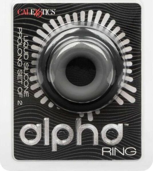 Τα δύο δαχτυλίδια πέους από σιλικόνη του CalExotics Alpha Prolong Set of 2