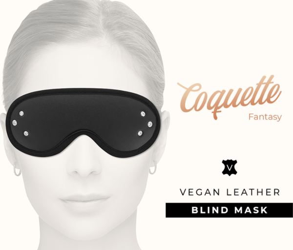 Μάσκα ματιών Coquette Chic Desire Fantasy από βίγκαν δέρμα για bondage
