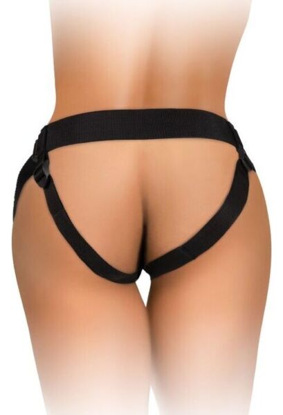Ζώνη strap-on King Cock Elite Comfy Body Dock με πλάκα βεντούζας και ιμάντες από νάιλον