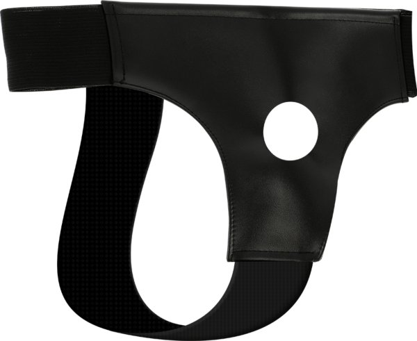 Ζώνη strap-on Darkness με άνοιγμα, εσώρουχο με οπή για ντίλντο