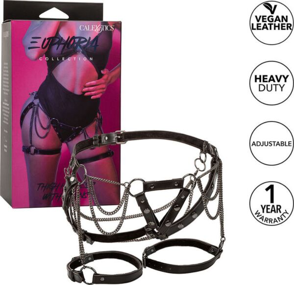 Ζώνη μηρού CalExotics Euphoria με μεταλλικές αλυσίδες