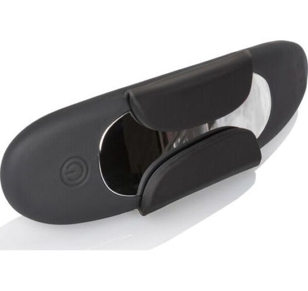 Μαύρος δονητής CalExotics Lock-N-Play Remote Panty Teaser με μαγνητικά πτερύγια στερέωσης και τηλεχειριστήριο