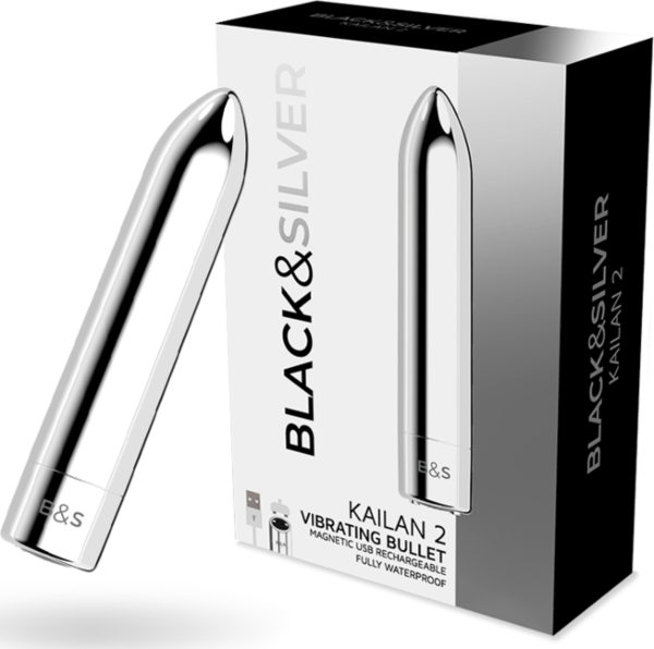 Δονητής σφαίρα Black&Silver Kailan 2