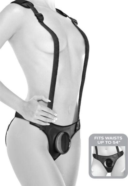 Ζώνη strap-on Pipedream Body Dock με πλάκα συγκράτησης και ρυθμιζόμενους ιμάντες