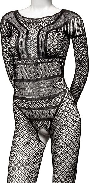 Ολόσωμο κορμάκι δαντέλα CalExotics Scandal Lace Body Suit με ανοιχτό καβάλο