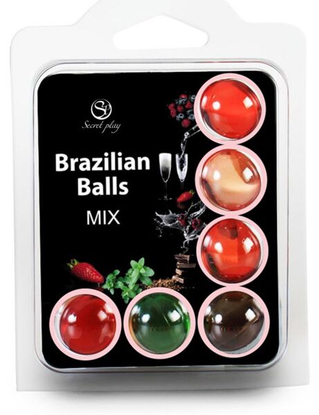 Κουτί με λιπαντικές μπάλες Secret Play Brazilian Balls Hot Balls