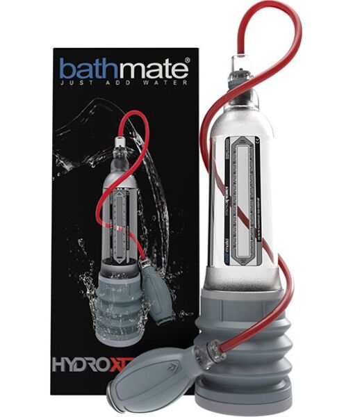 Αντλία κενού για το πέος Bathmate HydroXtreme 9, διάφανη, με το χειροκίνητο μπαλάκι της