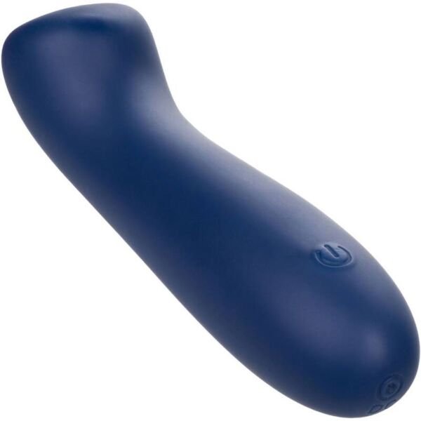 Δονητής CalExotics Cashmere Satin G από μπλε σιλικόνη, με επίπεδο κεφάλι και εύκαμπτο στέλεχος