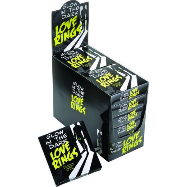 Σετ τριών δαχτυλιδιών Glow In The Dark Love Rings της Spencer & Fleetwood