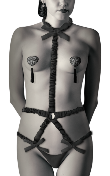 Harness εσωρούχων Coquette Chic Desire με τα ασορτί καλύμματα θηλών
