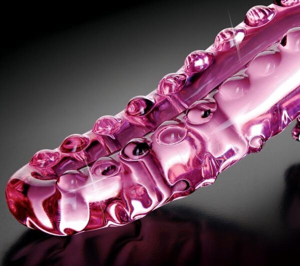 Γυάλινο dildo από φυσητό γυαλί Pipedream Icicles N. 24