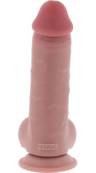 Ρεαλιστικό ντίλντο Get Real Deluxe Extra Thick, με όρχεις και βάση με βεντούζα