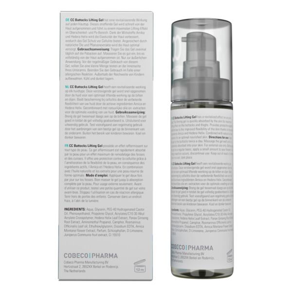 Συσκευασία 60 ml του τζελ σώματος Cobeco CC Buttocks Lifting Gel