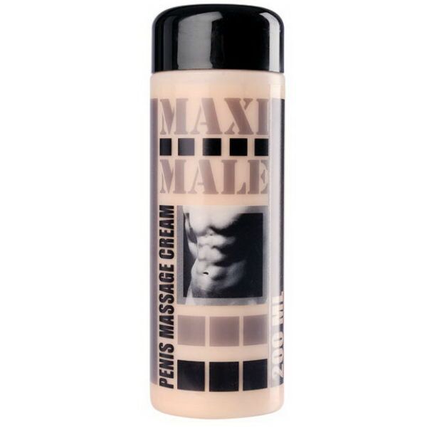 Συσκευασία της κρέμας μασάζ πέους RUF Maxi Male των 200 ml