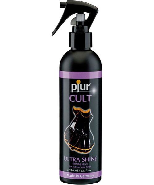 Σπρέι λάμψης Pjur Cult Ultra Shine 250 ml για ρούχα από λάτεξ και καουτσούκ