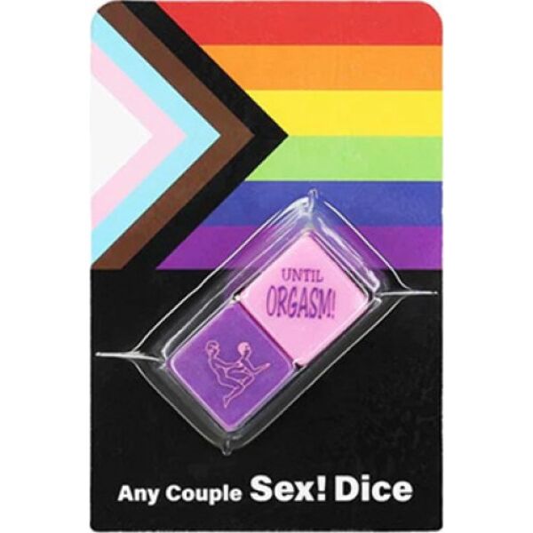 Ερωτικά ζάρια Kheper Games Any Couple Sex! Dice, ένα λιλά και ένα ροζ