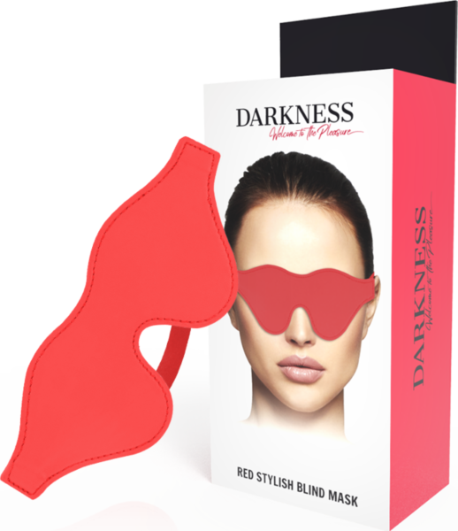Μάσκα Ματιών Darkness Stylish από PVC με το ελαστικό λουράκι της