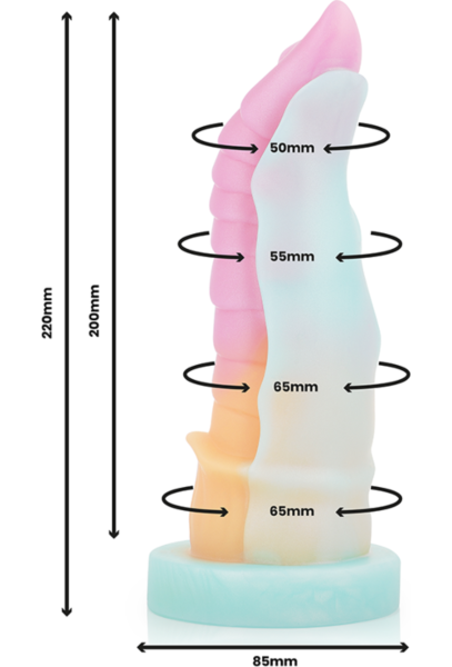 Dildo Epic Kelpie από υγρή σιλικόνη, με σχήμα εμπνευσμένο από μυθικό άλογο και βάση με βεντούζα
