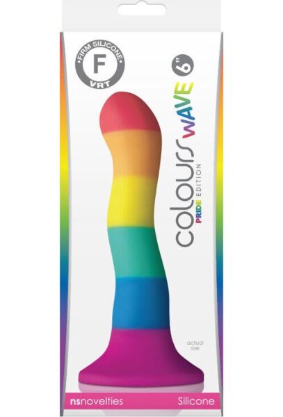 Ντίλντο NS Novelties Pride Wave 17 cm, από σιλικόνη, με βεντούζα στη βάση