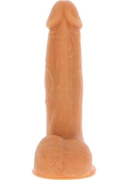 Ρεαλιστικό δονούμενο ντίλντο Get Real Naked Beaded 21 cm της ToyJoy, σε ανοιχτό χρώμα δέρματος, με βάση βεντούζα