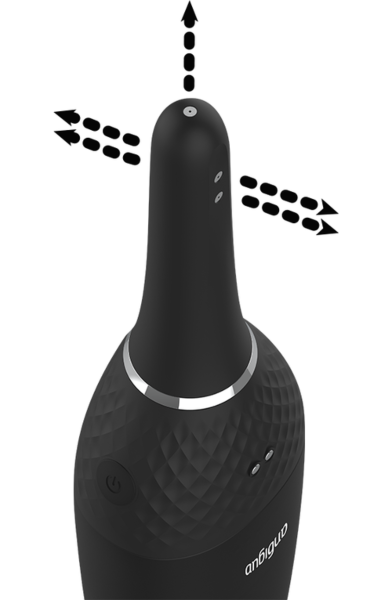 Αυτόματο πρωκτικό ντους Anbiguo Ultimate Rechargeable με δοχείο και κωνικό ακροφύσιο