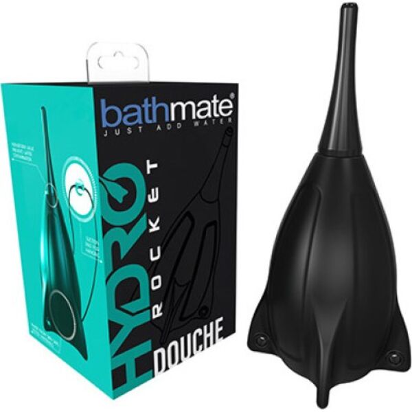 Πρωκτικό ντους με πουάρ Bathmate Hydro Rocket, μαύρο, με το στόμιό του