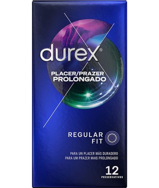 Κουτί με 12 προφυλακτικά Durex Placer Prolongado