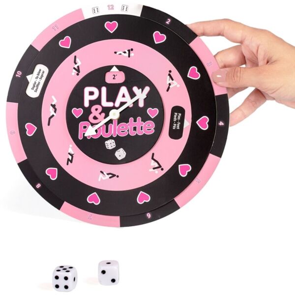 Το παιχνίδι Secret Play Play & Roulette με ρουλέτα και δύο εξάεδρα ζάρια