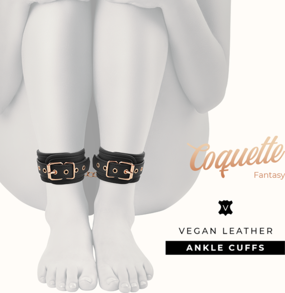 Χειροπέδες με επένδυση Coquette Chic Desire Fantasy με αγκράφα και κομμάτι σύνδεσης
