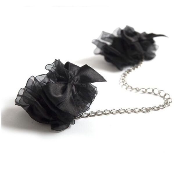 Χειροπέδες Bijoux Indiscrets Frou Frou από οργάντζα και σατέν