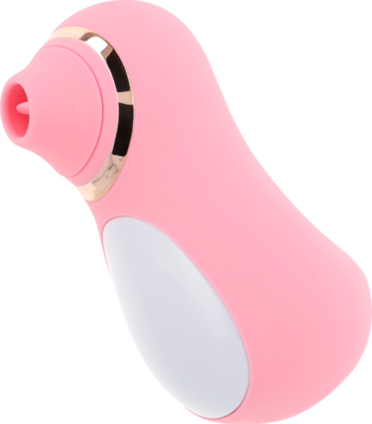 Διεγέρτης κλειτορίδας Ohmama Vibrating Tongue με δονούμενη γλώσσα και λευκές και χρυσές λεπτομέρειες