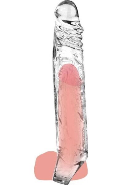 Θήκη πέους Get Real Extension Sleeve XL της ToyJoy, διαφανής, 22,5 cm
