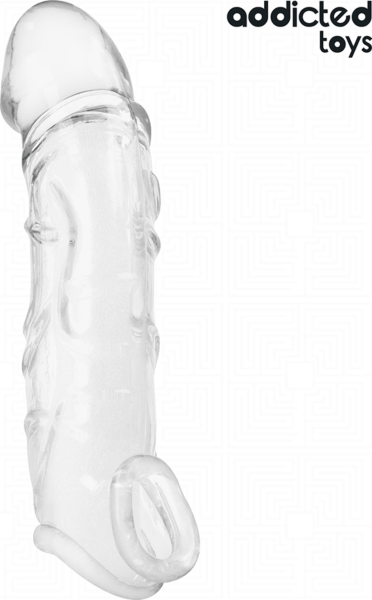 Θήκη πέους Addicted Toys 22 cm, διάφανη