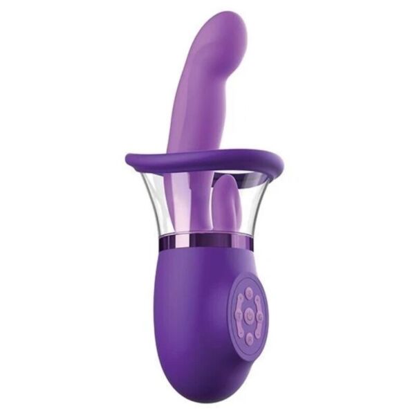 Μωβ Pipedream Ultimate Pleasure Pro Plus, με καμπυλωτό βραχίονα και γλώσσα για διέγερση της κλειτορίδας