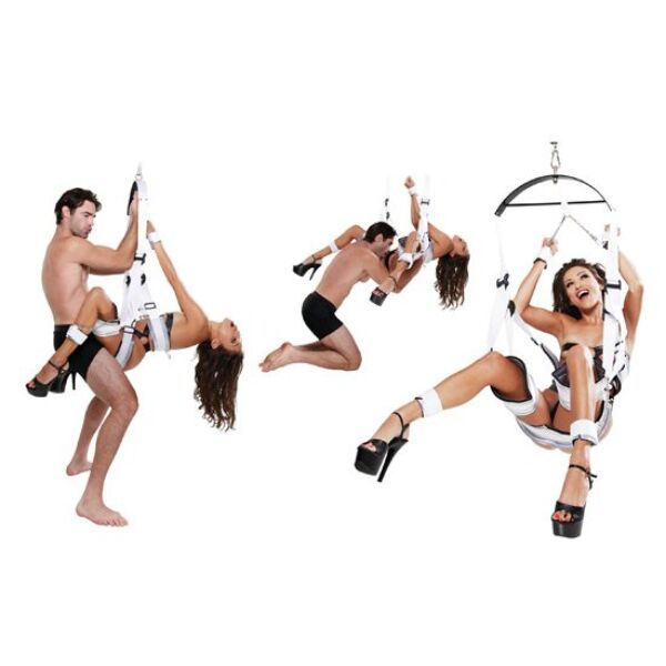 Κούνια Fetish Fantasy Series Bondage Swing με επενδεδυμένα στηρίγματα και δεσίματα για καρπούς και αστραγάλους