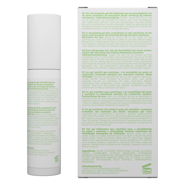 Συσκευασία 30 ml του διεγερτικού τζελ Cobeco ViaGel for Men