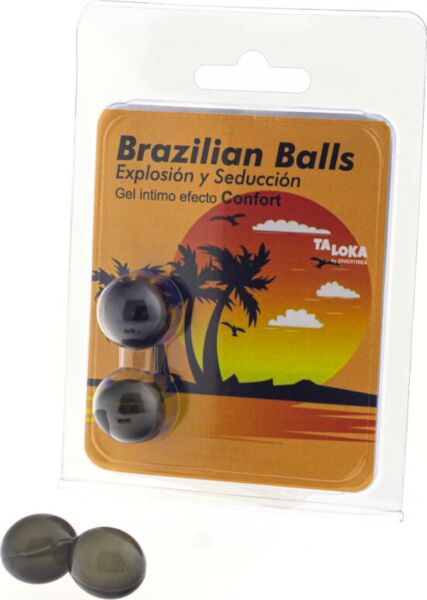 Σετ με 2 μπάλες λιπαντικού Brazilian Balls Efecto Confort