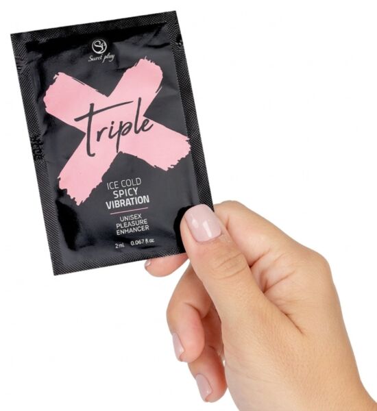 Φακελάκι μονοδόσης 2 ml του διεγερτικού τζελ Secret Play Triple X